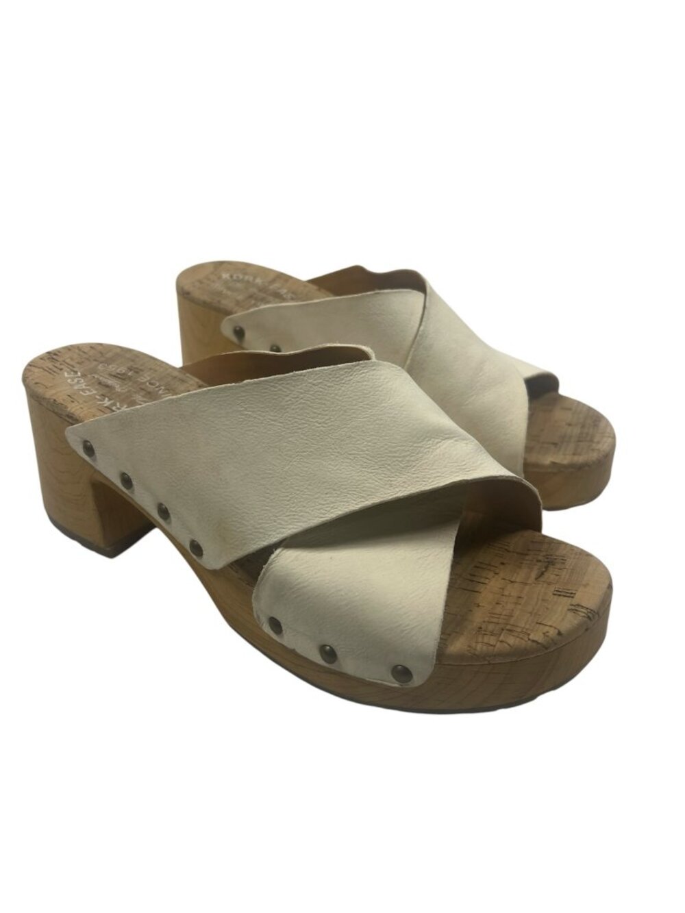 Kork Ease Sandals Womens 9 Tatum Slide Leather Criss Cross Beach Summer Party
